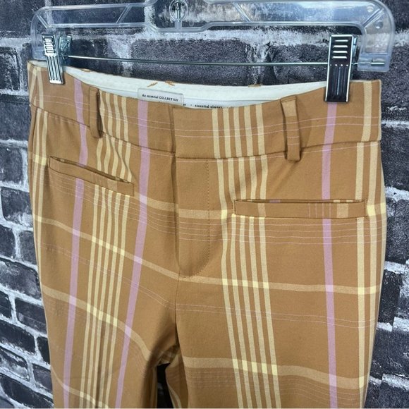 NWT Anthropologie Maeve Slim Kick-Flare plaid Pants - size 2 - Picture 16 of 16